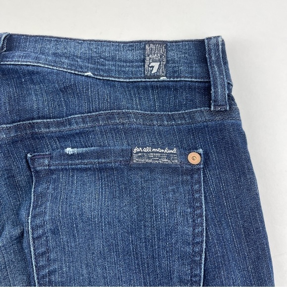 7 For All Mankind Jeans Womens Size 26 The Skinny Blue Dark Wash Denim - Picture 9 of 12